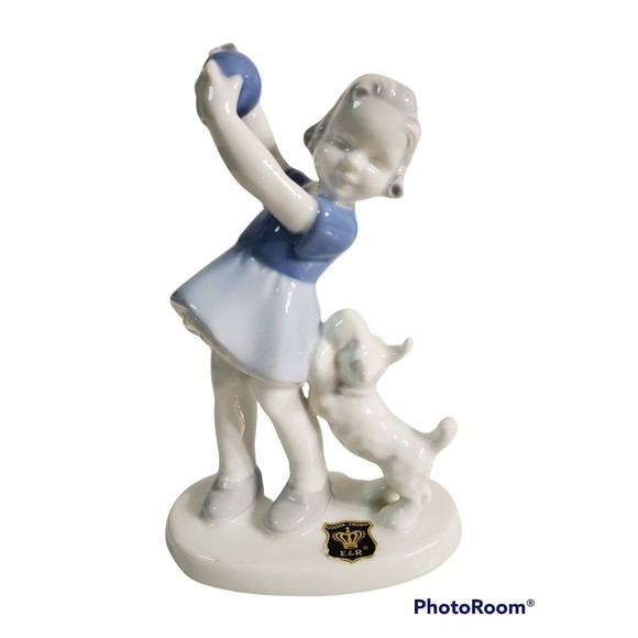 Vintage Gerold Bavaria West Germany Porcelain Figurine Original Sticker As Is - Picture 2 of 10